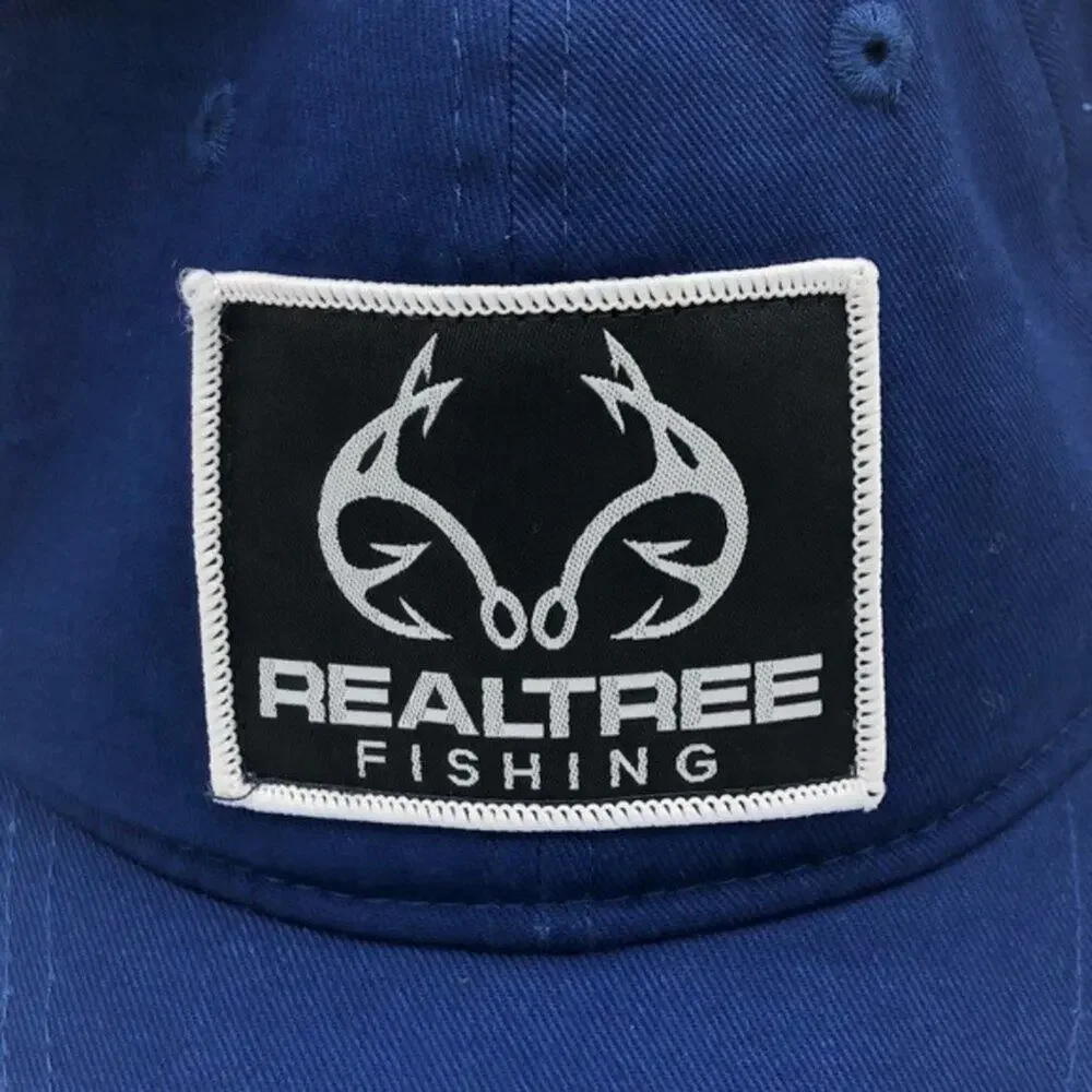 Real Tree Men's Fishing Graphic Logo Blue Hat